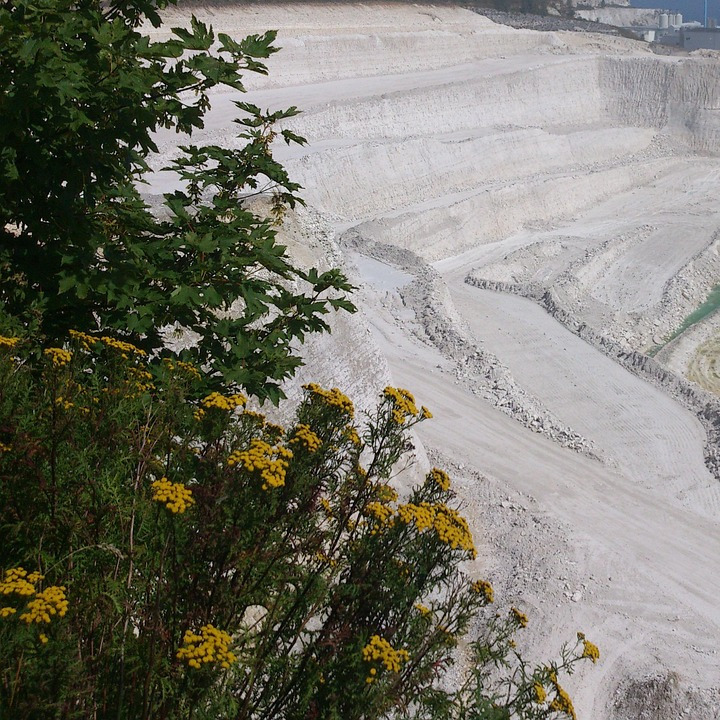 limestone quarry Kenya white chalk limestone pit